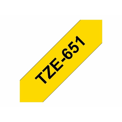 Cinta Laminada para Rotuladoras Brother TZE651 Negro