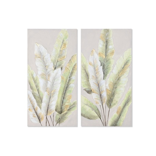 Lienzo Home ESPRIT Lienzo Madera MDF 50 x 3 x 100 cm