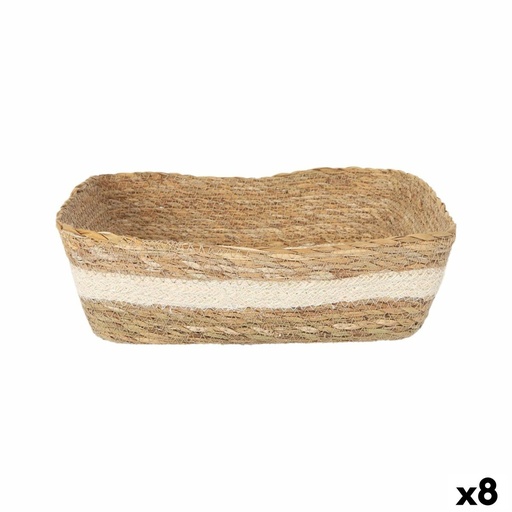 Caja de Almacenaje Privilege Privilege Mimbre Rectangular 30 x 23 x 9 cm (8 Unidades)