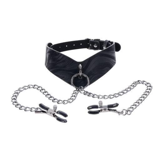 Nipple Clamps Chain Sportsheets Velvet Noir