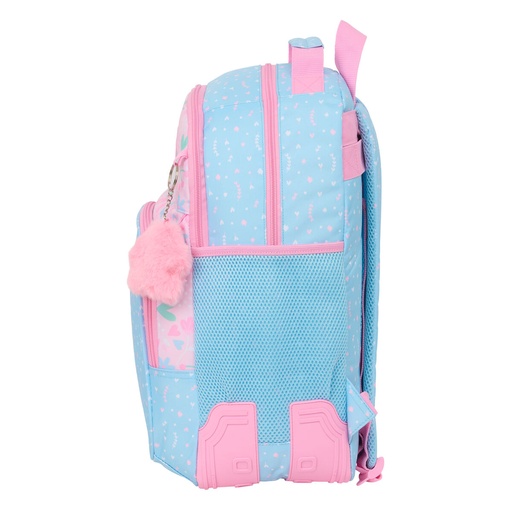 School Bag BlackFit8 Smile Blue Pink 32 x 42 x 15 cm
