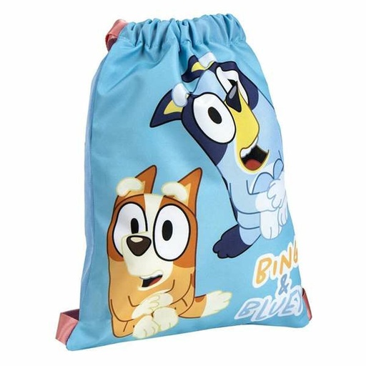 Bolsa Mochila con Cuerdas Bluey Azul 27 x 33 cm