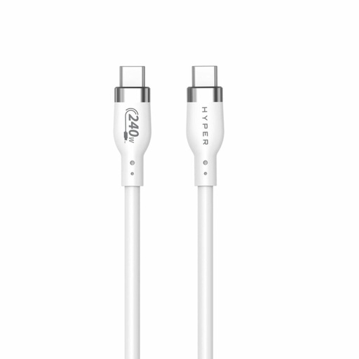 Cable USB-C Hyper HJ4002WHGL Blanco 2 m