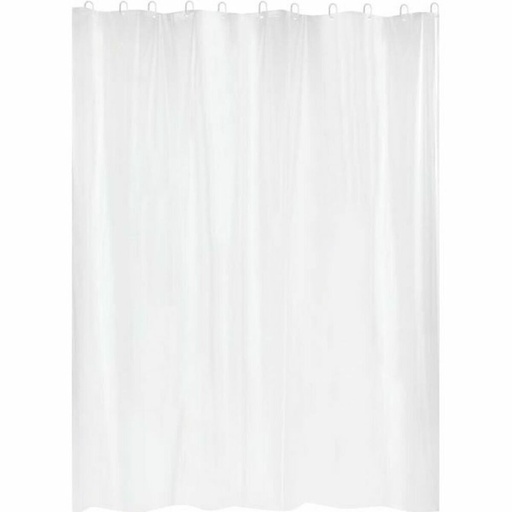 Cortina de Ducha Gelco Blanco PVC PEVA 180 x 200 cm
