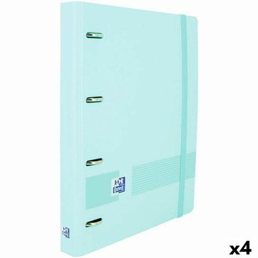 Ring binder Oxford EuropeanBinder Pastel Blue A4+ (4 Units)