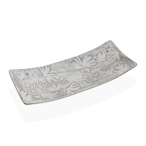 Centerpiece Versa White MDF Wood 16 x 4,5 x 38,5 cm Flowers