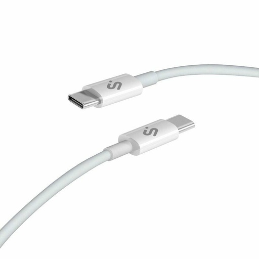 Cable USB-C a USB-C Subblim SUBCAB-C10011 2 m Blanco