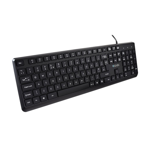 Teclado V7 KU350UK Negro QWERTY Qwerty UK