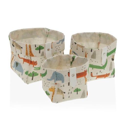 Basket Versa Textile 10 x 10 x 10 cm 14 x 14 x 14 cm 12 x 12 x 12 cm