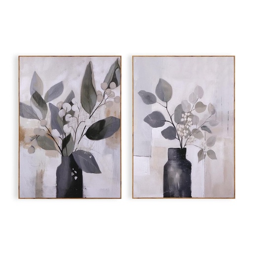 Painting Versa Canvas 2,5 X 60 X 50 CM Vase