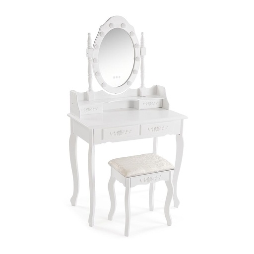 Dresser Versa White Wood Crystal MDF Wood 40 x 146 x 75 cm