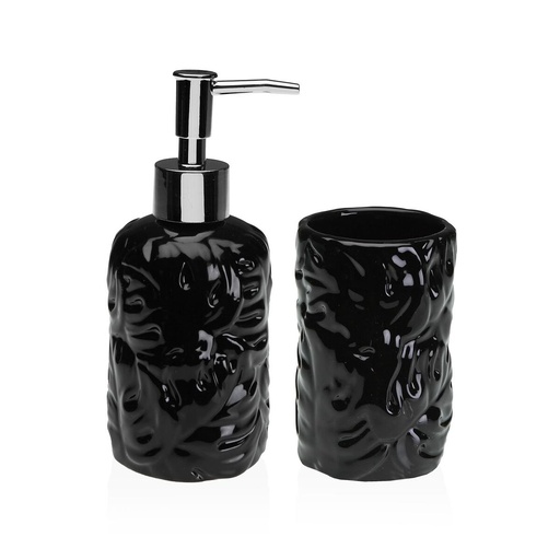 Bath Set Versa Black Dolomite 6,8 x 17 x 6,8 cm