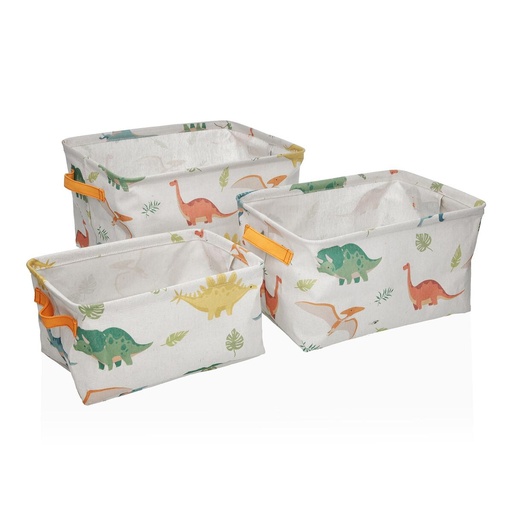Basket Versa Textile 22 x 12 x 10 cm 18 x 14 x 28 cm 25 x 15 x 12 cm 28 x 18 x 14 cm