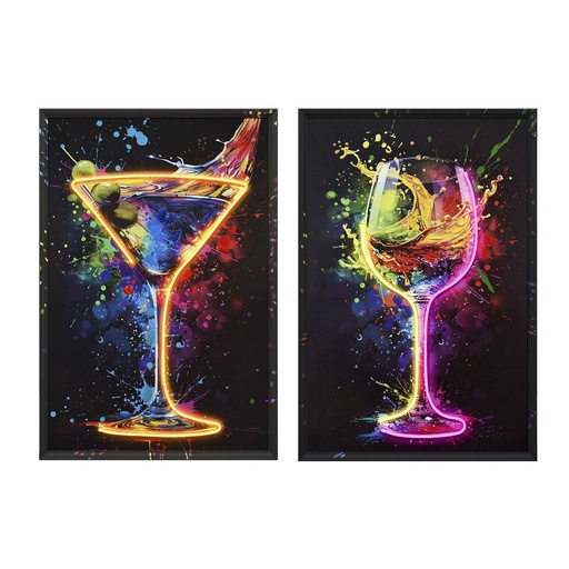 Canvas Home ESPRIT polystyrene Canvas 63 x 3,7 x 93 cm