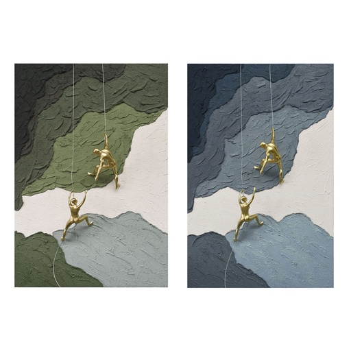 Lienzo Home ESPRIT Resina Lienzo 80 x 3,5 x 120 cm