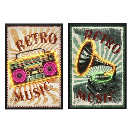 Lienzo Home ESPRIT Poliestireno Lienzo 63 x 3 x 93 cm