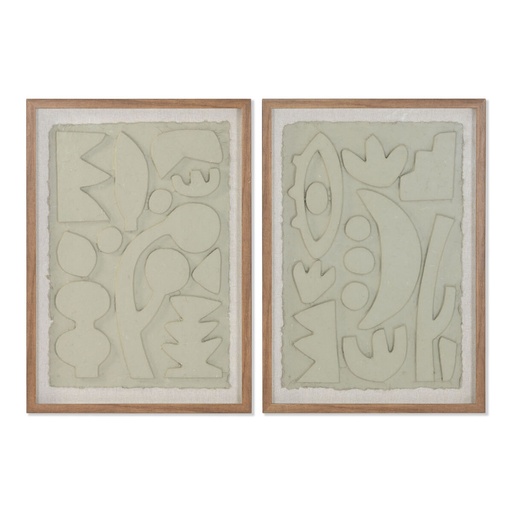 Cuadro Home ESPRIT Papel Cristal 50 x 3 x 70 cm