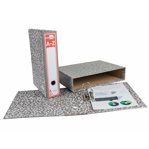 Carpeta de anillas Liderpapel AZ49 A4 Gris (1 unidad)