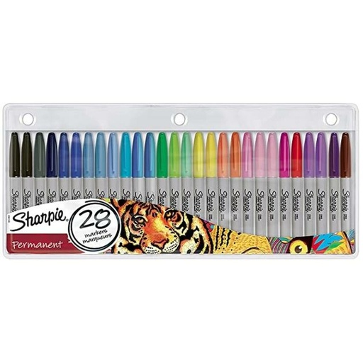 Set of Felt Tip Pens Sharpie 2061129 Multicolour Permanent 28 Pieces