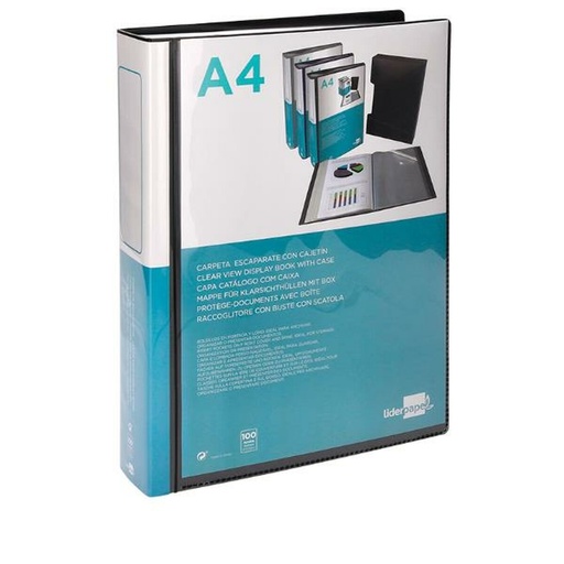 Carpeta Liderpapel CJ65 Negro A4