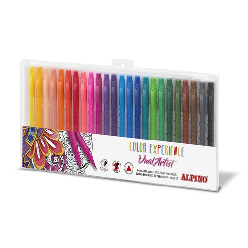 Set de Rotuladores Alpino AR000187 Multicolor Doble punta (24 Piezas)