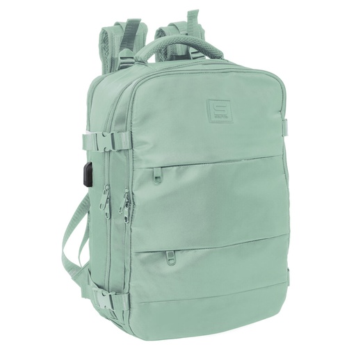 School Bag Safta Verde pastel Blue