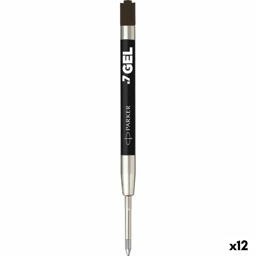 Refill for ballpoint pen Parker Quink Flow Black (12 Units)