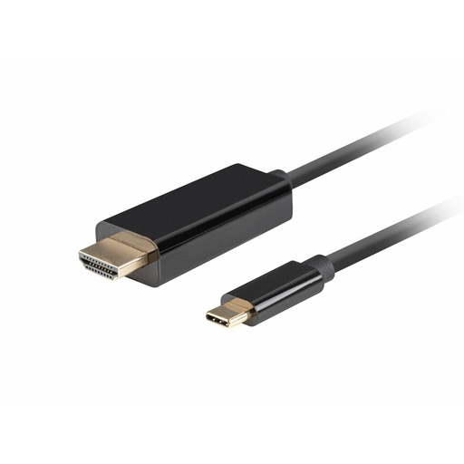 Cable USB-C a HDMI Lanberg CA-CMHD-10CU-0010-BK Negro 1 m
