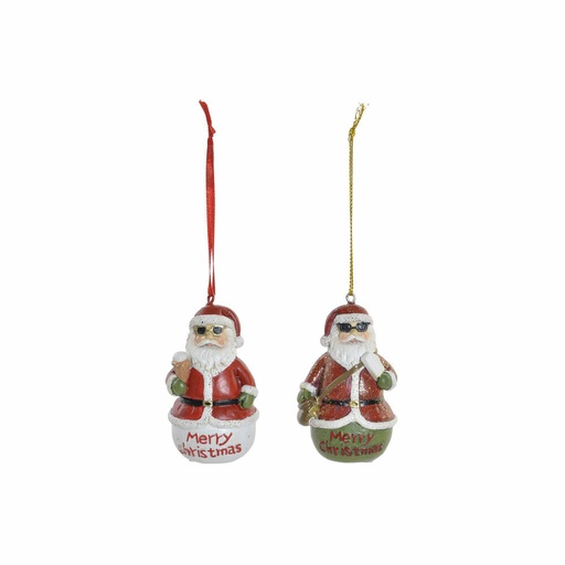Hanging decoration DKD Home Decor Christmas Resin (2 pcs) (4.5 x 3 x 7 cm)