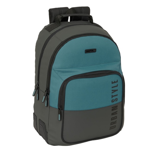 School Bag Safta Urban style Blue Grey 32 x 42 x 15 cm