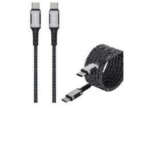 USB-C to USB-C Cable Havit CB6297 Black 1 m