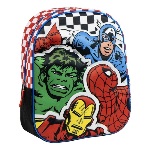 Mochila Escolar The Avengers Negro 25 x 31 x 10 cm