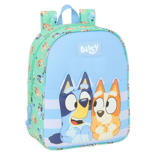 School Bag Bluey Sisters Green 22 x 27 x 10 cm
