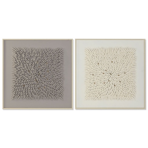 Lienzo Home ESPRIT Poliestireno Lienzo 100 x 3,5 x 100 cm