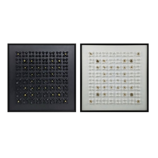 Lienzo Home ESPRIT Poliestireno Lienzo 100 x 3,5 x 100 cm