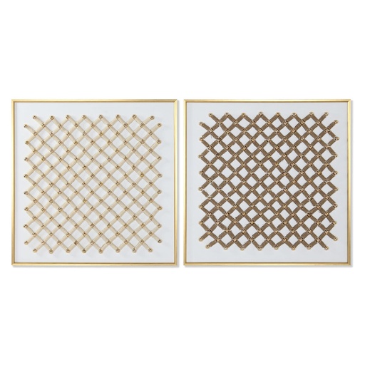 Lienzo Home ESPRIT Poliestireno Lienzo 100 x 3,5 x 100 cm