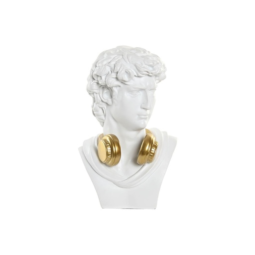 Decorative Figure Home ESPRIT White Golden Bust 19,5 x 16 x 30 cm