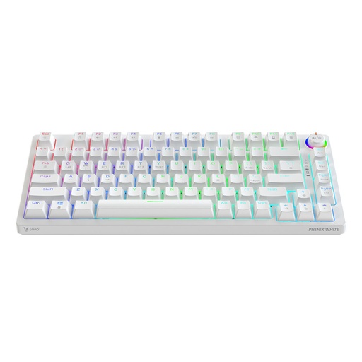 Keyboard Savio PHENIX WHITE GAT RED White
