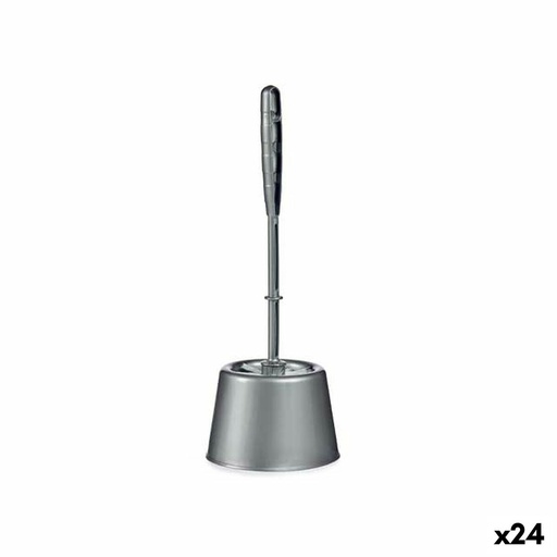 Escobilla para el Baño Berilo UP-154 Plateado Plástico 13 x 36,5 x 13 cm (24 Unidades)