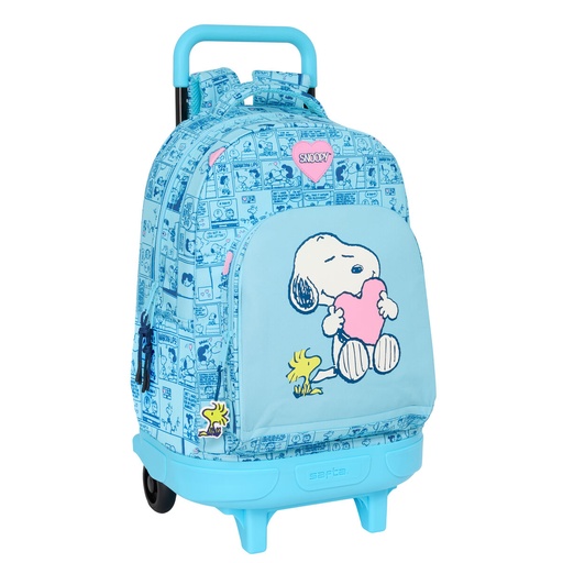 School Bag Snoopy Love Blue 33 x 45 x 22 cm