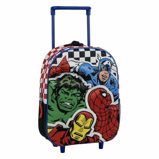 Mochila Escolar con Ruedas The Avengers 3D