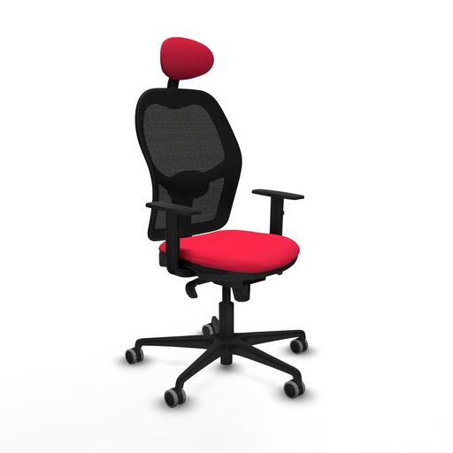 Silla de Oficina con Cabecero Piqueras y Crespo 1D036G1 Rojo