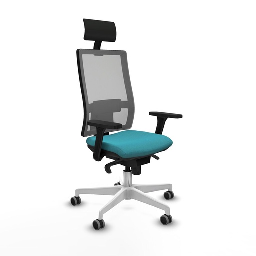 Silla de Oficina con Cabecero Piqueras y Crespo 3D026G1 Turquesa