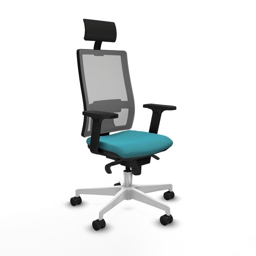 Office Chair with Headrest Piqueras y Crespo 2D026N1 Turquoise