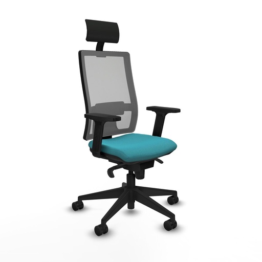 Office Chair with Headrest Piqueras y Crespo 2D066N1 Turquoise