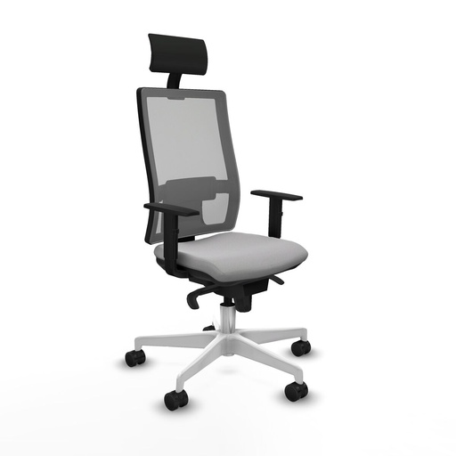 Office Chair with Headrest Piqueras y Crespo 1D026N1 Light grey