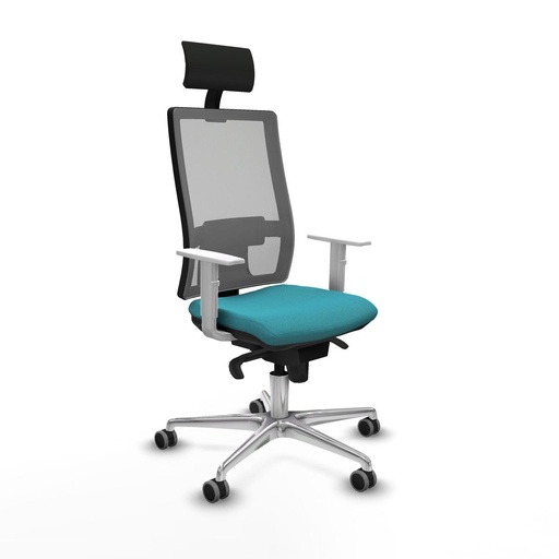 Silla de Oficina con Cabecero Piqueras y Crespo 4B086G1 Turquesa