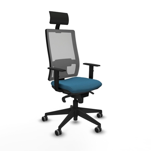 Silla de Oficina con Cabecero Piqueras y Crespo 1D066G1 Verde petróleo