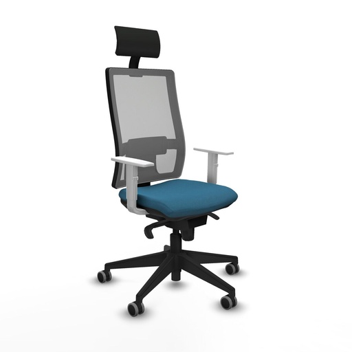 Silla de Oficina con Cabecero Piqueras y Crespo 4B066G1 Verde petróleo