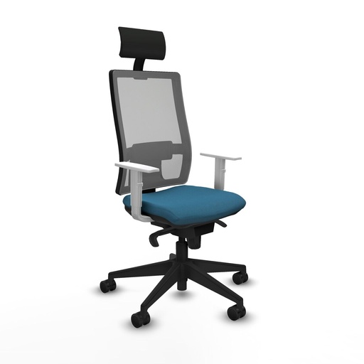 Silla de Oficina con Cabecero Piqueras y Crespo 4B066N1 Verde petróleo